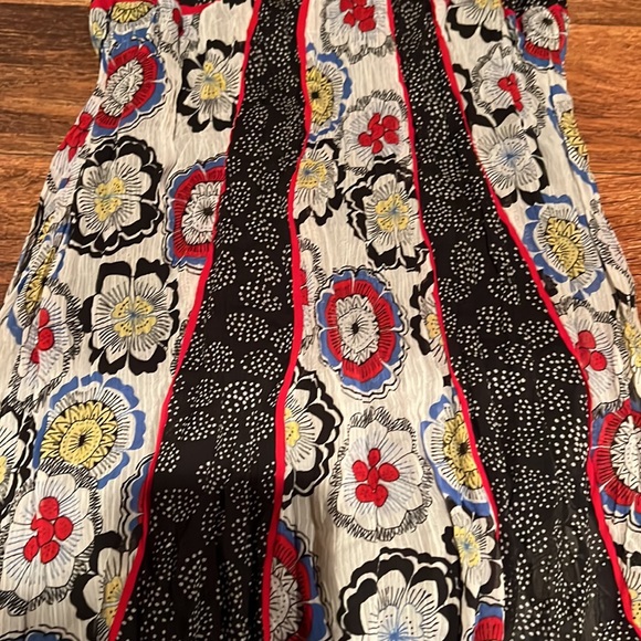 NWOT Bisou Bisou  super cute floral hippie pattern flowy chiffon top size XS ! - Picture 4 of 11